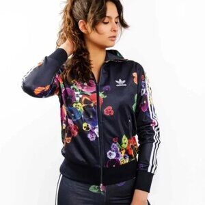 Adidas Originals Firebird Floral Burst Track Jacket Navy US M Trefoil